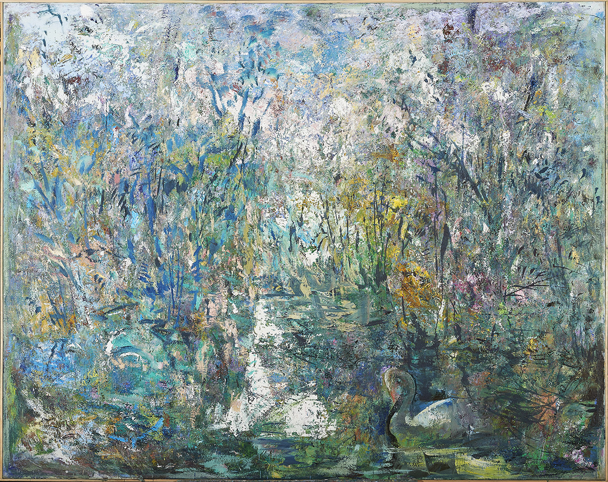 Morgenschwan, Öl/Leinen 200 x 250 cm, 2017–2018